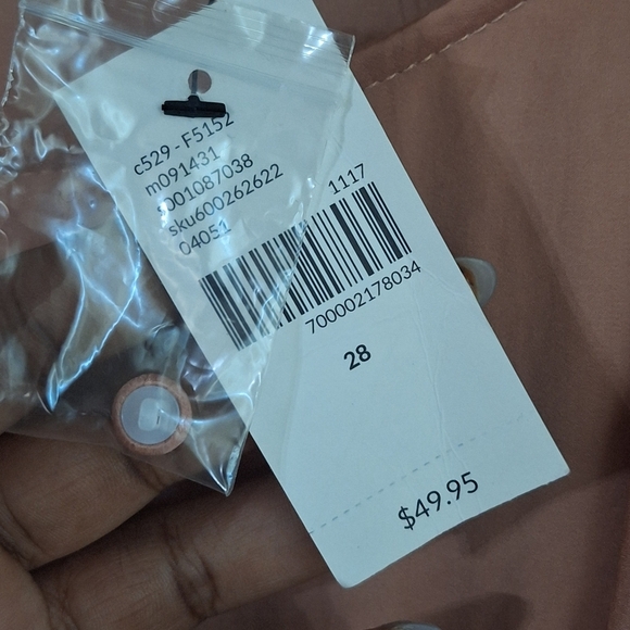 LANE BRYANT Blush Pink Ruffled Long Sleeve Blouse SZ 28 - Picture 4 of 8